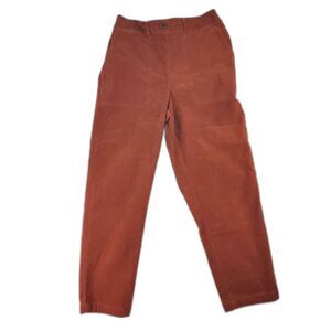 Loft Women’s Orange Medium High-rise Straight thin corduroy pants Size Medium
